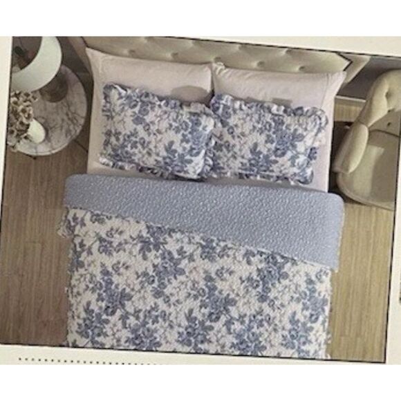 Shabby Chic by Rachel Ashwell Reversible Queen Comforter Set NWOT - Picture 1 of 5